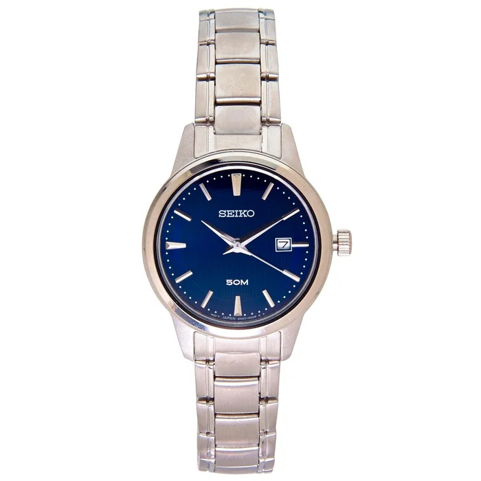 Seiko SUR849 Women’s Blue Dial Stainless Steel Bracelet Watch
