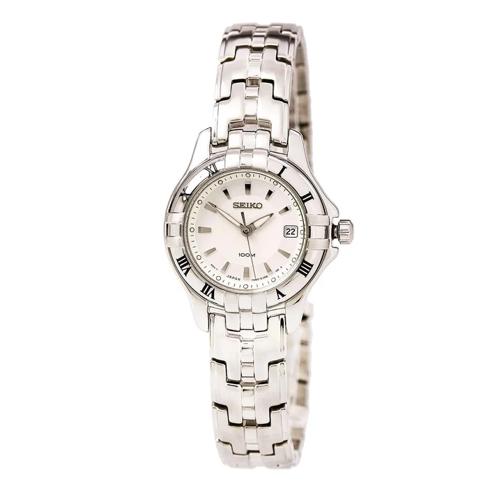 Seiko SXDA29 Women’s Dress Silver Dial Stainless Steel Bracelet Watch