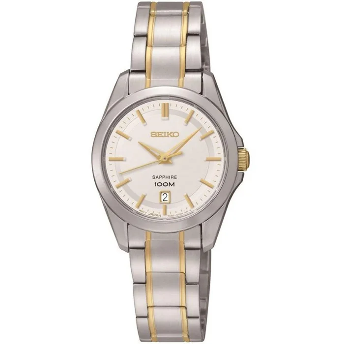 Seiko Women’s Quartz Watch – Conceptual Silver Dial Two Tone Bracelet | SXDF59P1