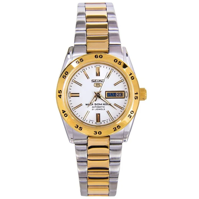 Seiko Women’s Watch – Automatic Day-Date White Dial Two Tone Bracelet | SYMG42K1