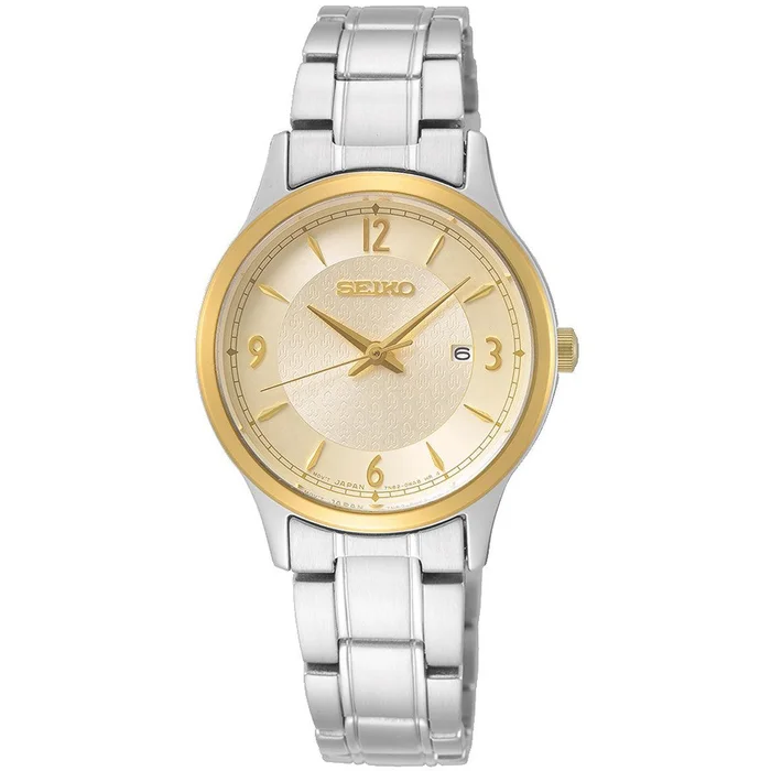 Seiko Women’s Watch – Essentials Champagne Dial Stainless Steel Bracelet | SXDH04P1
