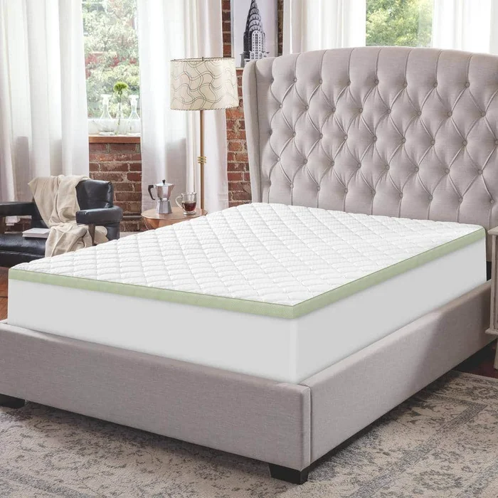 SensorPEDIC 3-Inch Ultimate Cooling Luxury Quilted Memory Foam Bed Topper 3 in. Medium Deep Pocket Memory Foam King Mattress Topper