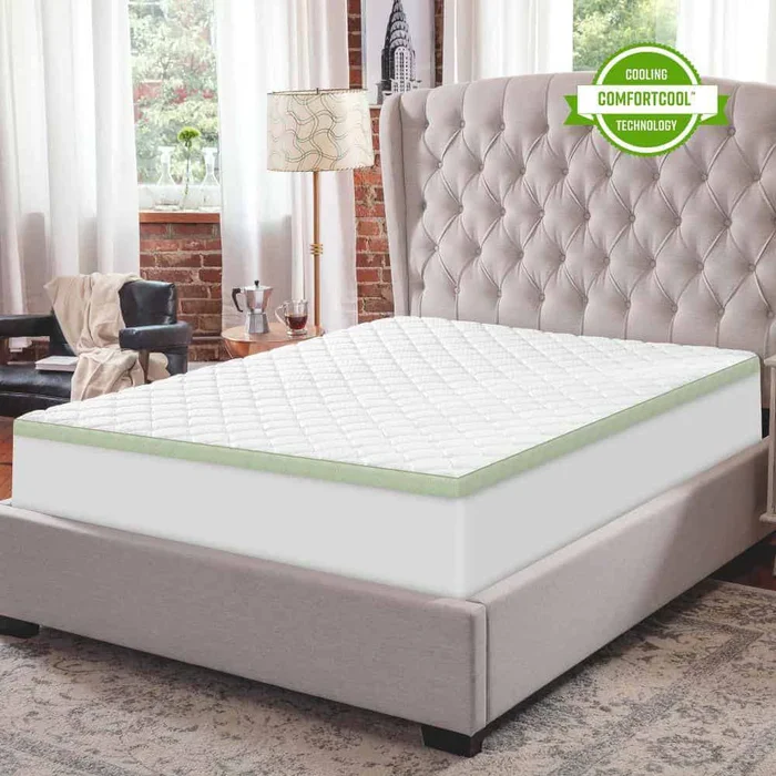SensorPEDIC 3-Inch Ultimate Cooling Luxury Quilted Memory Foam Bed Topper 3 in. Medium No Pocket Memory Foam Full Mattress Topper