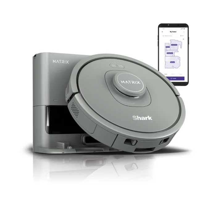 Shark Matrix Self-Empty Robot Vacuum with No Spots Missed on Carpets & Hard Floors, RV2300S