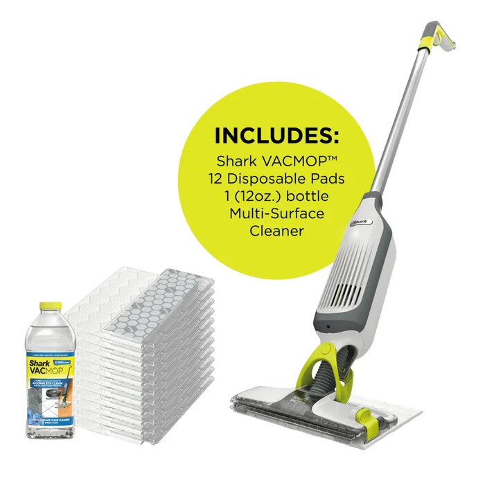 Shark VACMOP Cordless Hard Floor Vacuum Mop with Disposable VACMOP Pad VM200P12