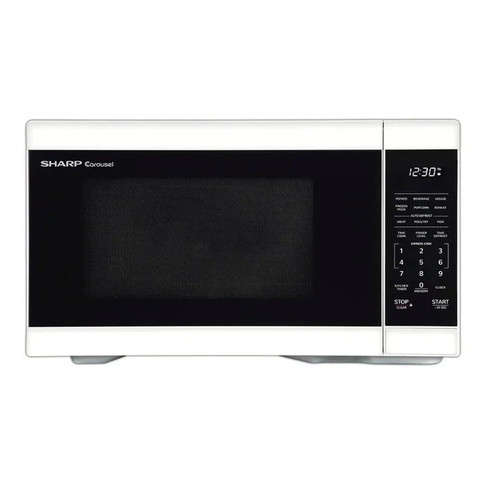 Sharp – 1.1 cu. ft. 1000W Countertop Microwave – White