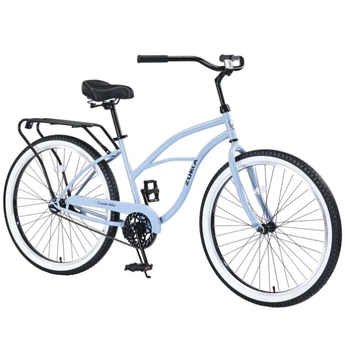 Single Speed Bicycles 26″Inch,Steel Frame, Wide Wheels for Stability, Rear Coaster Brakes,Multiple GL-W1019P163419