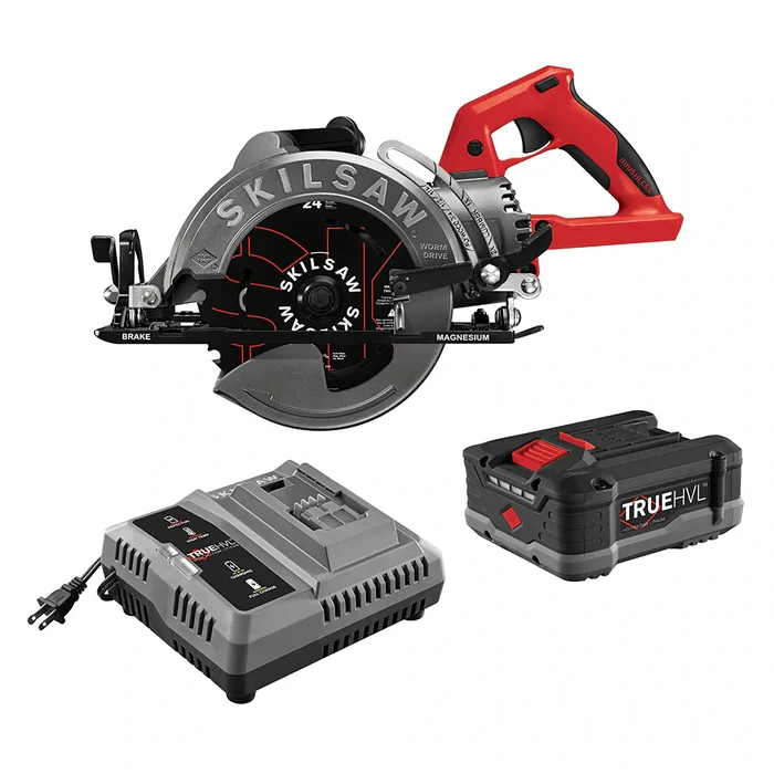 SKIL 48-volt 7-1/4-in Worm Drive Cordless Circular Saw Kit (1-Battery & Charger Included)