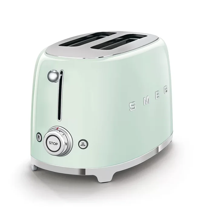 SMEG 50’s Retro Style Aesthetic 2 Slice Toaster – Pastel Green