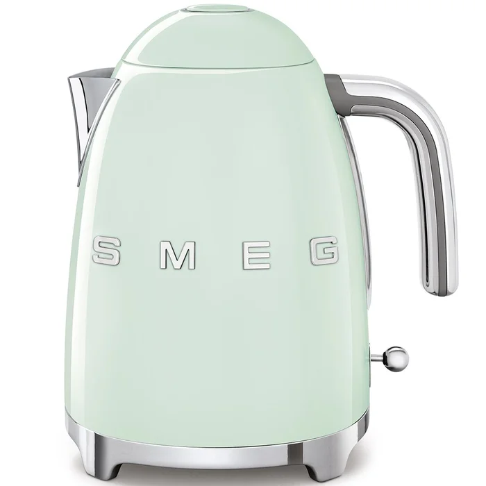 SMEG 50’s Retro Style Electric Water Kettle with Automatic Shutoff, Removable Base, and Water Indicator, KLF03PBUS, Pastel Green