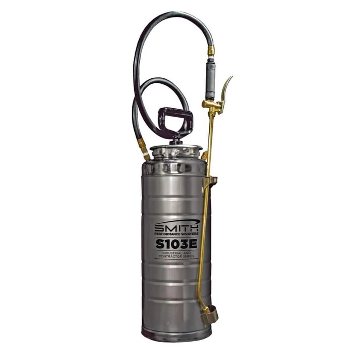 Smith Performance Sprayers 190448 3.5 Gal. Industrial and Contractor Stainless Steel Concrete Compression Sprayer