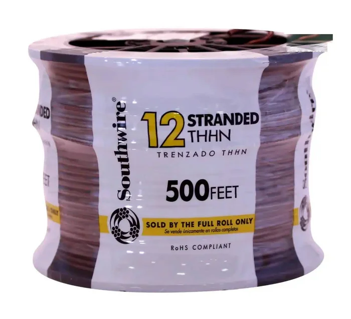 Southwire 500-Feet 12 -AWG Red Stranded Copper THHN wire ( By-the-roll )