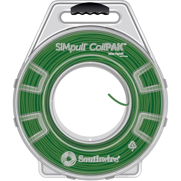 Southwire SIMpull CoilPAK 2000-Feet 12 -AWG Green Solid Copper THHN wire ( By-the-roll )