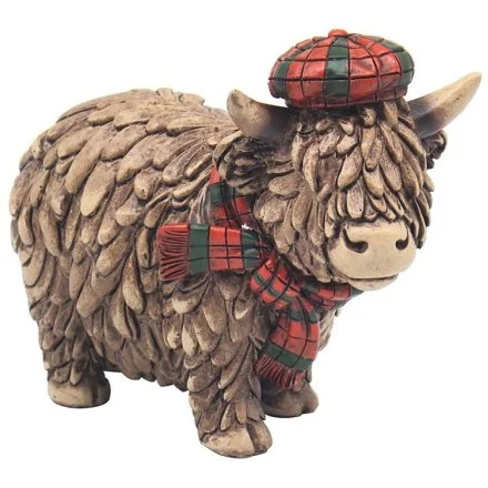 Standing Tartan Highland Cow Ornament