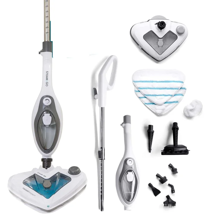 Steam and Go 10-in-1 Steam Mop – Floor Steamer with Detergent Chamber and Detachable Handle