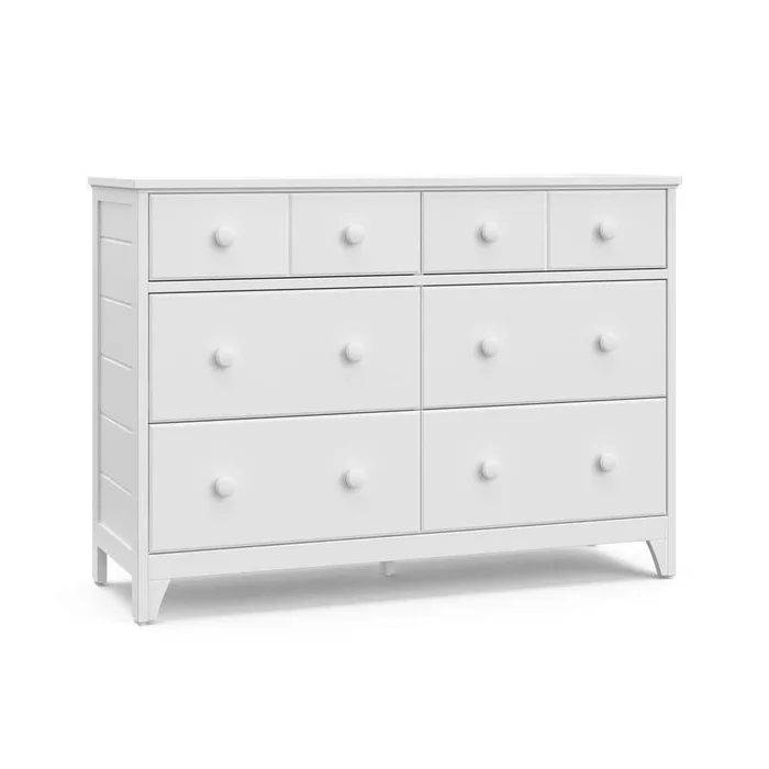 Storkcraft Moss 6-Drawer White Dresser
