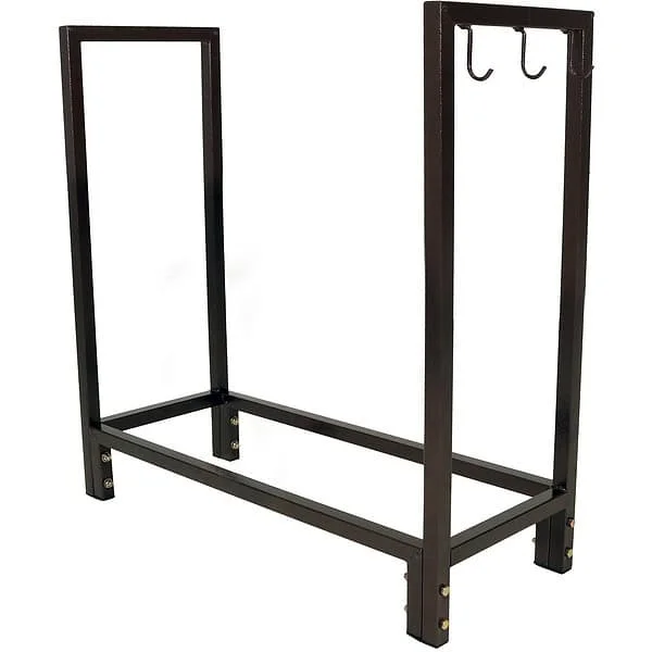 Sunnydaze Decor 30-in x 30.5-in x 12-in Steel Indoor Log Rack