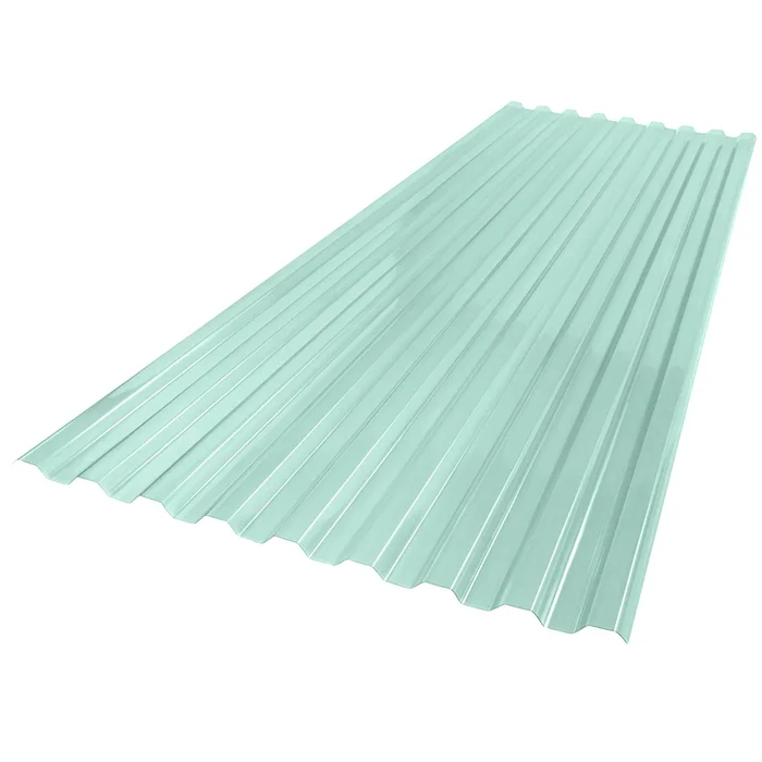SUNTUF Suntuf 2-Feet x 6-Feet Corrugated Sea green Polycarbonate plastic Roof Panel 10 -Pack