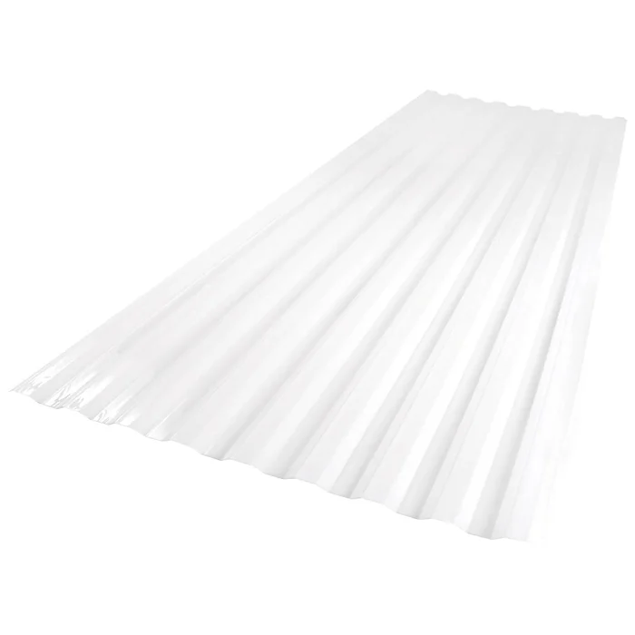 SUNTUF Suntuf 2-Feet x 6-Feet Corrugated White opal Polycarbonate plastic Roof Panel 10 -Pack