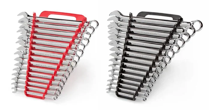 TEKTON 30-Piece Set 12-point Standard (SAE) and Metric Combination Standard Combination Wrench Includes Hard Case