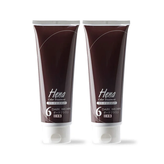 Tenstar Henna Color Treatment Dark Brown 250mL x 2 With Bonus