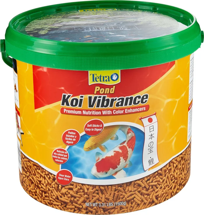 Tetra Pond Koi Vibrance Color Enhancing Sticks Koi & Goldfish Food, 3.08 Pound (Pack of 1)