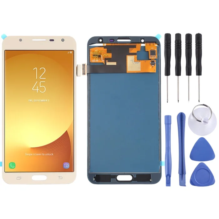 TFT LCD Screen for Galaxy J7 Neo, J701F/DS, J701M With Digitizer Full Assembly (Gold)