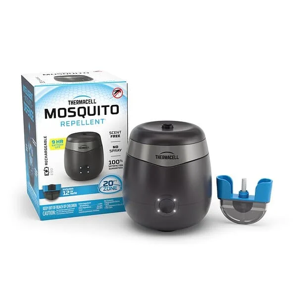 Thermacell Patio Shield Mosquito Repellent E-Series Rechargeable Repeller, Charcoal
