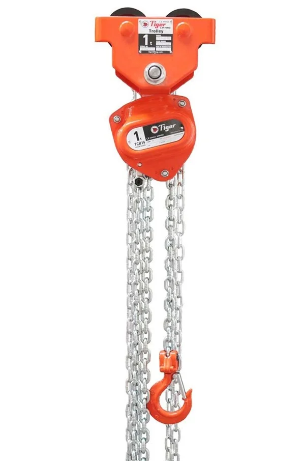Tiger CCBTPS 3tonne Combined Single Fall Chainblock & Push Trolley 111-153mm