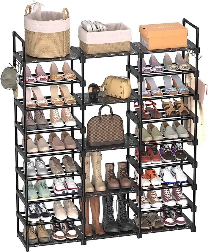 TIMEBAL 9 Tiers Shoe Rack Storage Organizer Shoe Shelf Organizer