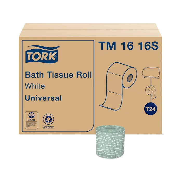 Tork Septic Safe Toilet Paper White, 2-ply, 500 Sheets per Roll, 96 Rolls