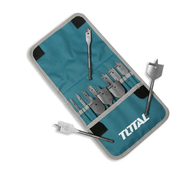 Total Flat Wood Drill Bits Set 13pcs – TACSD70131