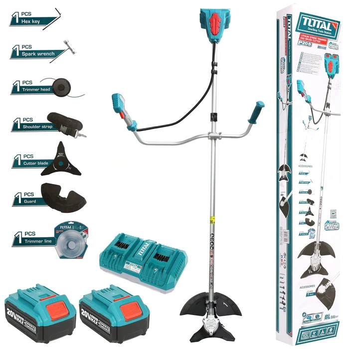 Total Li-Ion 40V Trimmer / Brush Cutter (with Batteries & Charger) – TSTLI202521