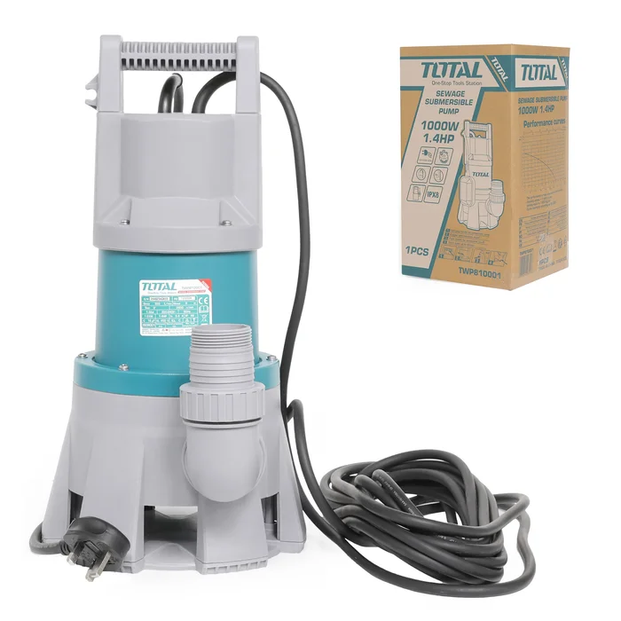 Total Submersible Water Pump 1000W 1.4HP – TWP810001