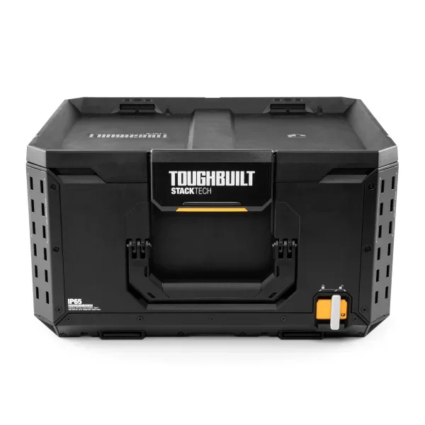 TOUGHBUILT StackTech Large 21-in Black Plastic Lockable Tool Box