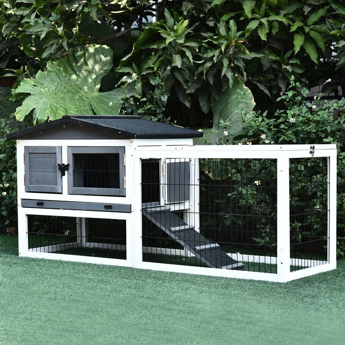 Tova Weather Resistant Rabbit Hutch with Ramp