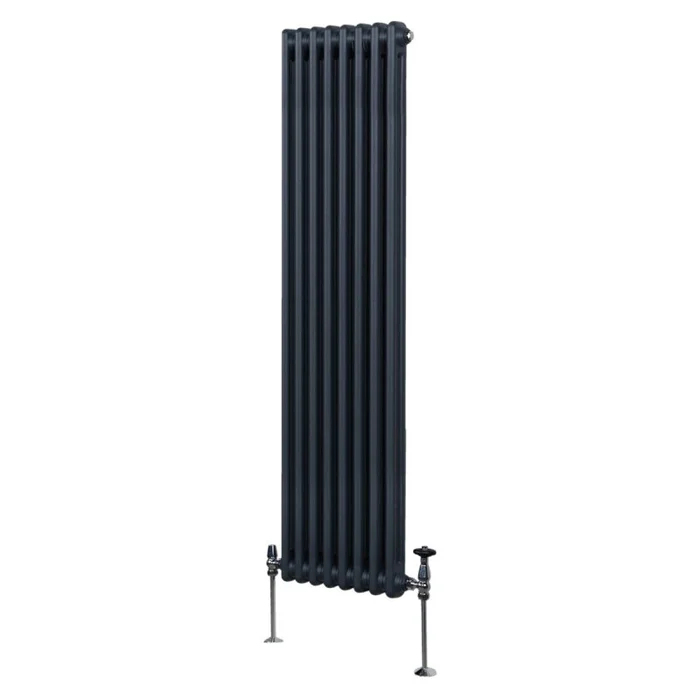 Traditional 2 Column Radiator – 1800 x 382mm – Anthracite Grey