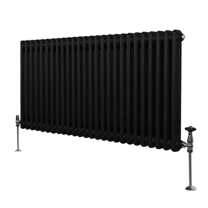 Traditional 2 Column Radiator – 600 x 1192mm – Black