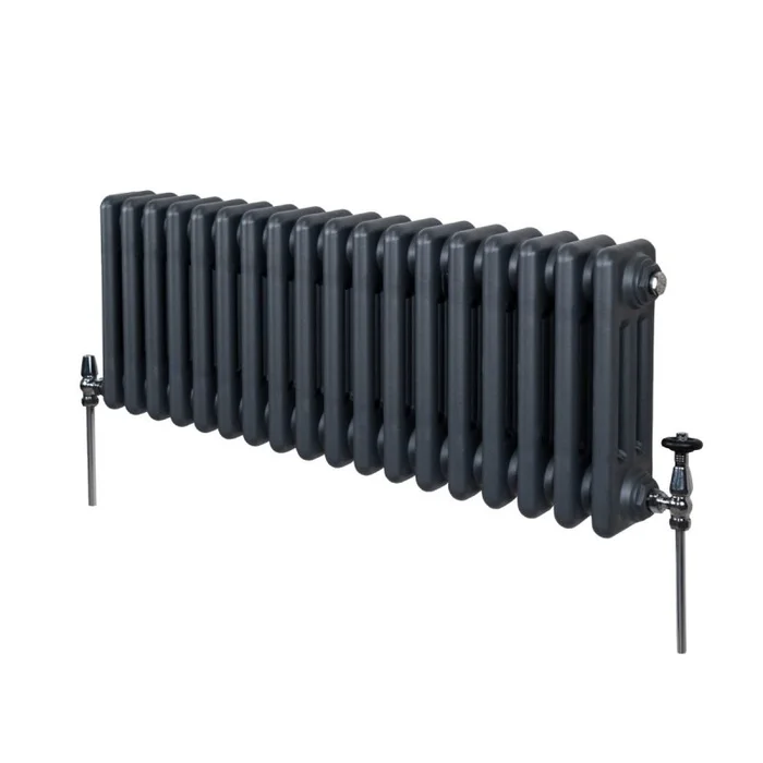 Traditional 3 Column Radiator – 300 x 832mm – Anthracite Grey