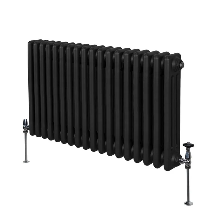 Traditional 3 Column Radiator – 600 x 832mm – Black