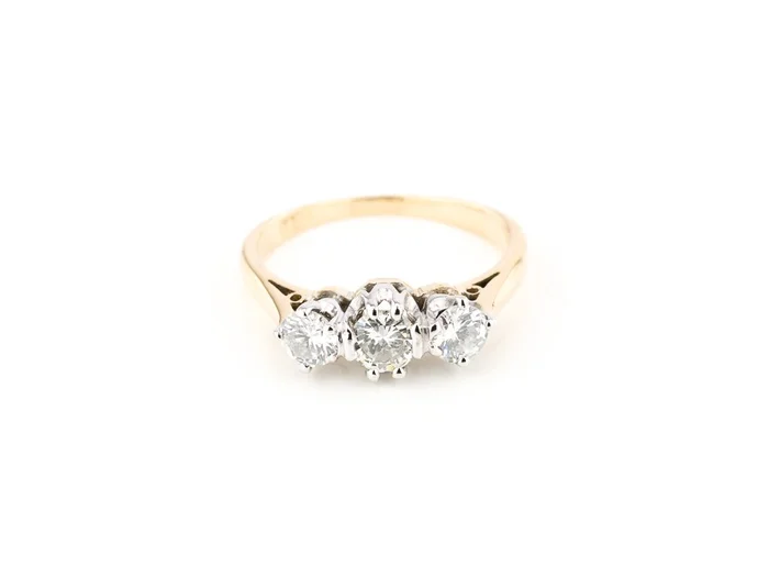 Trilogy Diamond Set Ring