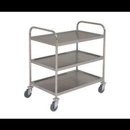 Trolley S.Steel with 3 Shelves Pack of 2 [97916]