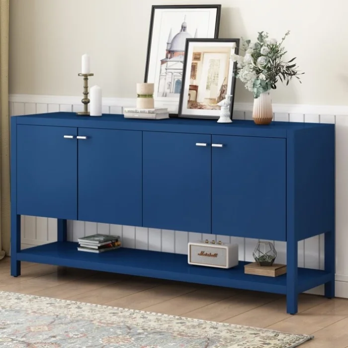 U-Style Functional Entryway Console Table with Ample Storage,Suitable for Study,Entrance and Living GL-N711P205932V