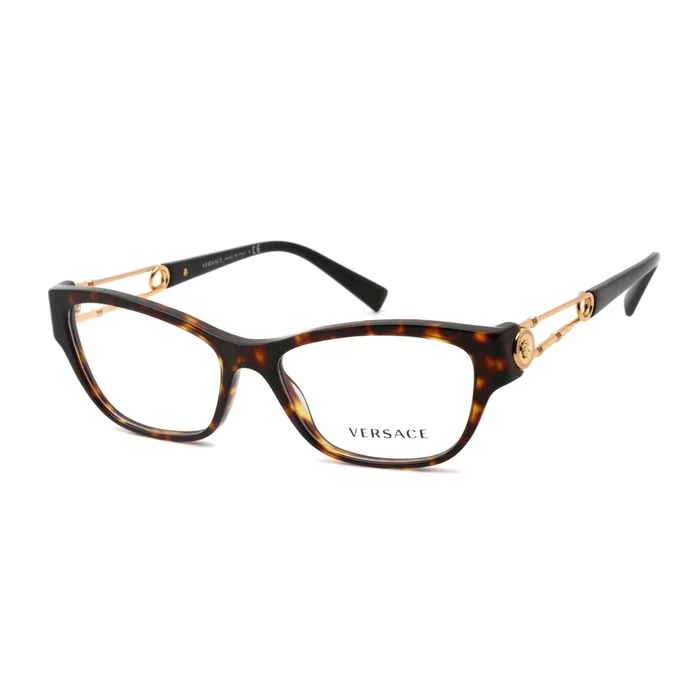 Versace Women’s Eyeglasses – Dark Havana Plastic Cat Eye Shape Frame | 0VE3288 108