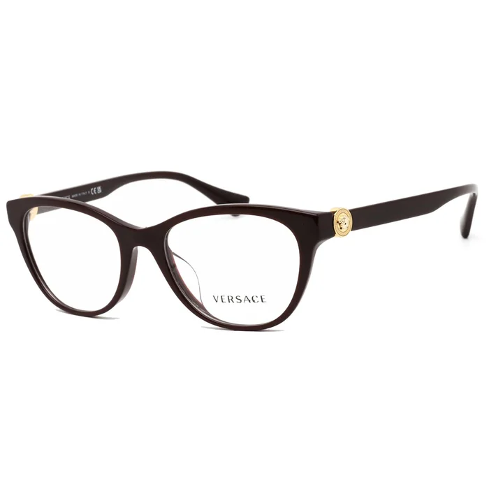 Versace Women’s Eyeglasses – Plum Cat Eye Plastic Full Rim Frame | 0VE3330F 5386