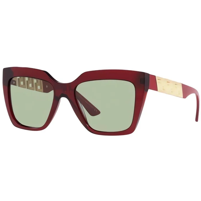Versace Women’s Sunglasses – Green Lens Red/Gold Frame | VERSACE 0VE4418 388/2 56
