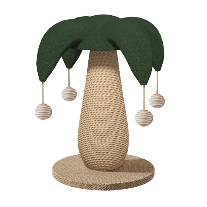 Vertical Sisal Cat Scratching Post Wear-Resistant Cat Interactive Toy, Style: Large Clown Hat