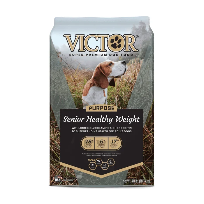 VICTOR Purpose Senior Healthy Weight Dry Dog Food (40lb)