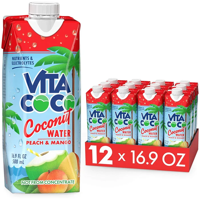 Vita Coco Coconut Water, Peach & Mango – Naturally Hydrating Electrolyte Drink