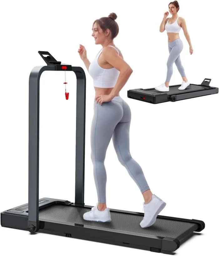 Walking Pad Treadmill, 2-in-1 Desk Under Treadmills with Handle Bar, 3HP Foldable Walking Pad, 94716699